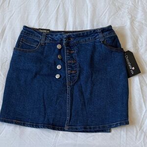 Chocolate Denim Skirt in Blue
